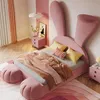 Kaninchen Mädchen Kinder Bett Rot Hasenohre bett Produktbild-Vorschau 1