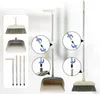 A collage showing a broom and dustpan set, with close-up diagrams illustrating how to assemble the telescopic handle. Náhľad obrázku produktu