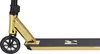 A close-up side view of a gold and black stunt scooter. Anteprima dell’immagine prodotto