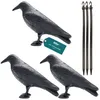 Sillar 3x odstrašovač vtákov „Havran“ 34 cm – odstrašovač Náhľad obrázku produktu 1