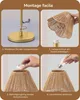 Lampe de chevet EDISHINE, avec abat-jour en corde de papier Voir les images du produit 8