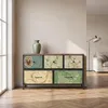 INONEFT Retro-dressoir met 5 laden, dressoir met stalen Productafbeelding-voorbeeld 1