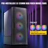 ANTEC AX20 PC Gehäuse Midi Tower Gaming Black ATX, schwarz Produktbild-Vorschau 5