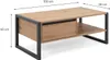 Homestyle4u Couchtisch Sofatisch Wohnzimmertisch Produktbild-Vorschau 3