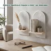 Relaxdays Wandregal, 2er Set, HxBxT: 35 x 18 x 13 cm, Holz, Produktbild-Vorschau 5