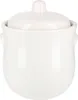 A white ceramic pot with a lid. Podgląd zdjęcia produktu