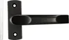 KOTARBAU® Türdrücker 125mm 1Stk. Schwarz mit Kurzem Schild Produktbild-Vorschau 1