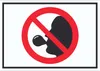Schild Kaugummi verboten Symbol A1 Rückseite selbstklebend Produktbild-Vorschau 1