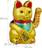 Relaxdays Chat Maneki Neko XXL, patte qui salue à piles, Voir les images du produit 4