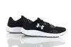 A pair of black Under Armour running shoes with white soles and a white Under Armour logo on the side, shown against a white background. Produktbild-Vorschau