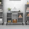 Waschbeckenunterschrank Betongrau 80x33x60 cm Holzwerkstoff Produktbild-Vorschau 3