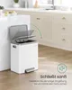 SONGMICS Mülleimer Küche, Mülltrennsystem 2 x 15 L Produktbild-Vorschau 2