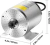 A close-up studio shot of a silver electric motor with a black cable and a sprocket attached to the front. Voir les images du produit