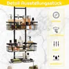 Duschablage zum Hängen Schwarz,Duschregal mit 2 Duschkörben Produktbild-Vorschau 5