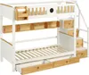 Etagenbett 90x200cm Kinderbett (Ohne Matratze) mit Treppe Produktbild-Vorschau 8