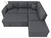 Canapé-lit Merax en L, canapé d'angle convertible, pouf, Voir les images du produit 9