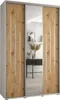 MEBLE KRYSPOL Davos 9 Schrank, drei Türen - 235,2x160x45 cm Produktbild-Vorschau 1