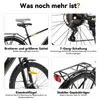 Hiland 26 Zoll-E-Mountainbike, 250W, 7 Gänge, mechanische Produktbild-Vorschau 7