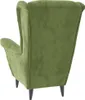 vidaXL Poltrona in velluto verde chiaro Anteprima dell’immagine prodotto 4