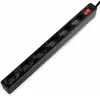 A black power strip with six outlets and a red on/off switch is shown against a white background. Podgląd zdjęcia produktu