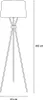 HOME DELUXE - Stehlampe LUNA - Schwarz / Gold, Blendfreies Produktbild-Vorschau 6
