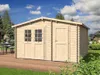 WOODTEX Naturbelassen Gartenhaus Blockbohlenhaus Aster 1 B, Produktbild-Vorschau 8