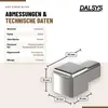 Dalsys 5x Endstück Quadratprofil 10mm Edelstahl poliert Produktbild-Vorschau 2