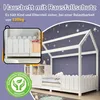 Hausbett(Weiß)90x200 cm - vielseitiges Holz Kinderbett für Produktbild-Vorschau 4