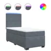 The Living Store Boxspringbett mit Matratze Dunkelgrau Produktbild-Vorschau 3