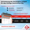 INEFA 4m Dachrinnen Set Kunststoff NW125 Braun Komplettset Produktbild-Vorschau 7