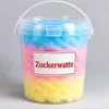 Bunte Regenbogen Zuckerwatte im Eimer 50g – Fluffig, Frisch Produktbild-Vorschau 5