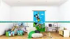 Carta da parati autoadesiva Disney Mickey Mouse verde e blu Anteprima dell’immagine prodotto 2