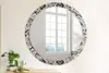 Ø100cm Spiegel - Glasrahmen mit Aufdruck - Wandspiegel Produktbild-Vorschau 3