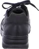 The back view of a black leather sneaker. Produktbild-Vorschau