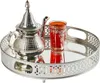MARRAKESCH rundes Spiegeltablett Nikita 30cm groß Silber | Produktbild-Vorschau 3