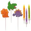 Candele per torta dinosauri 12pz - Anteprima dell’immagine prodotto 1