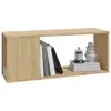 vidaXL TV-Schrank Sonoma-Eiche 80x24x32 cm Holzwerkstoff Produktbild-Vorschau 4