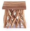 ÄSTE SITZ BÄNKCHEN "WOODS" | Teak, 48cm | Natur Blumen Bank Produktbild-Vorschau 7