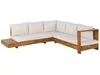 BELIANI Gartenset Braun es Akazienholz Polyester 5-Sitzer Produktbild-Vorschau 5