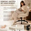 Drehstuhl Bürostuhl aus Samt, Schminkstuhl ohne Armlehnen, Produktbild-Vorschau 6