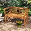 Panchina da giardino COSTWAY, panchina frisone a 2 posti Anteprima dell’immagine prodotto 2
