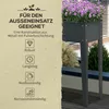 Hochbeet Pflanzkasten Metall 100x30x80 cm Kräuterbeet Produktbild-Vorschau 5