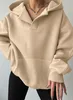 Damen-Hoodie mit Kapuze Sportlich Oversize Warm Bequem Produktbild-Vorschau 3
