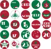 Oblique Unique 24 Adventskalender Sticker Zahlen Aufkleber Produktbild-Vorschau 1