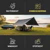Waterdichte Zeil met Oogjes, 4 x 4 m, Duurzaam Productafbeelding-voorbeeld 5