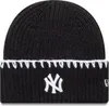 New Era Mlb Chunky Topstitch New York Yankees Mütze Schwarz Produktbild-Vorschau 1