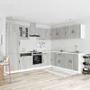 vidaXL 14-tlg. Küchenschrank-Set Kalmar Grau Sonoma Produktbild-Vorschau 3