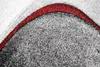 Tapis moderne Tapis de salon abstrait en gris rouge Taille Voir les images du produit 3