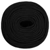 vidaXL Pracovné lano čierne 8 mm 25 m polyester - Laná Náhľad obrázku produktu 4