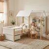 LVHOM Hausbett 90x200cm mit Schublade, Kinderbett mit Produktbild-Vorschau 1